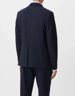 Veste de costume slim marine maille Milano Homme
