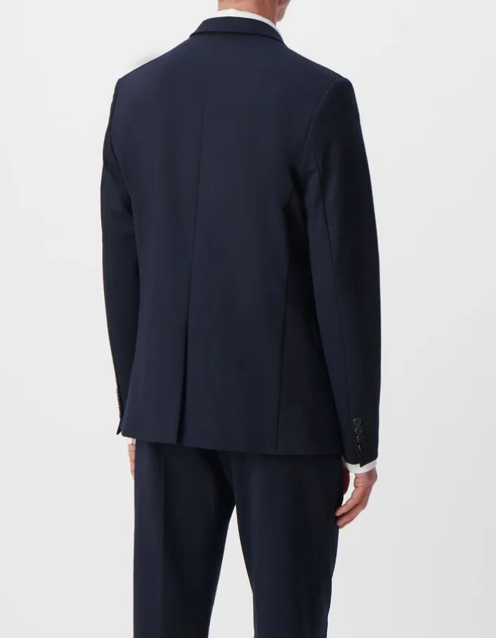 Veste de costume slim marine maille Milano Homme