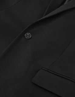 Veste de costume SLIM noire maille Milano Homme