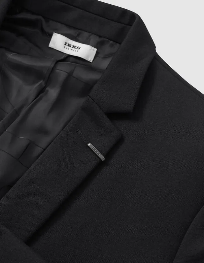 Veste de costume SLIM noire maille Milano Homme