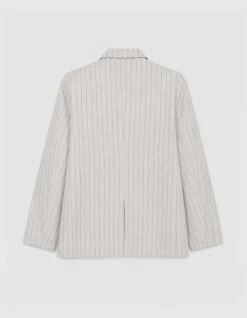 Veste de tailleur beige rayures tennis Femme