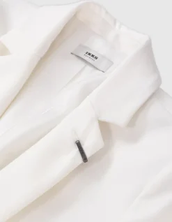 Veste de tailleur blanche ajustée maille Milano Femme