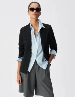 Veste de tailleur noire ajustée Femme