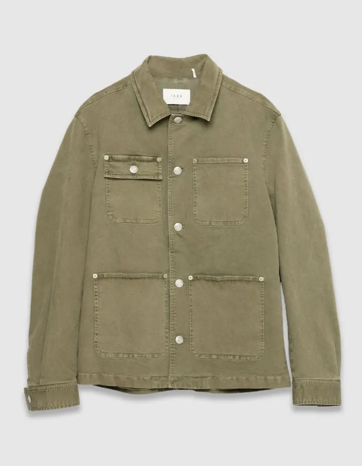 Veste saharienne kaki multipoches Homme